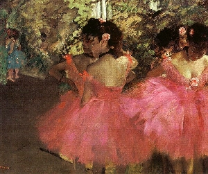 Ballerina in Rosa nach Degas